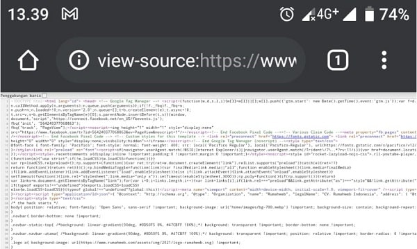 Cara Inspect Element Chrome Android