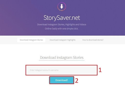 Download Story Instagram Tanpa Aplikasi menggunakan situs Story Saver - image 1