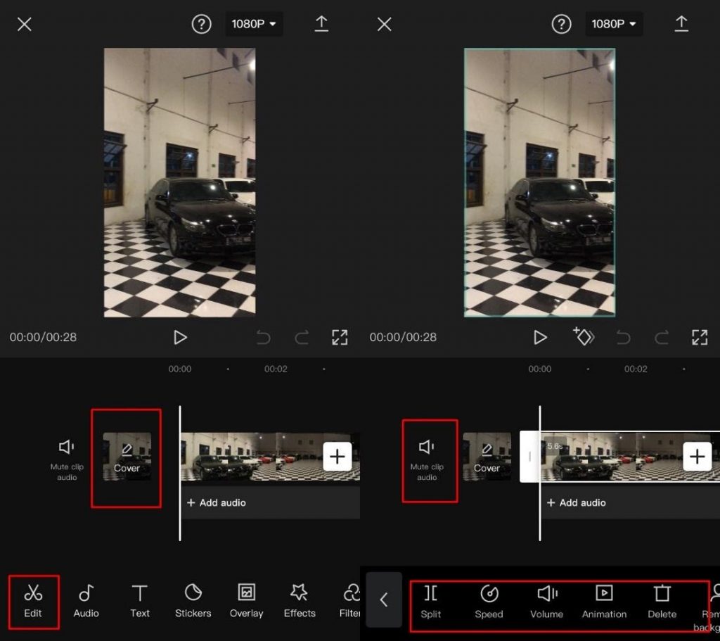 Cara Mengedit Video di CapCut - Tambah thumbnail