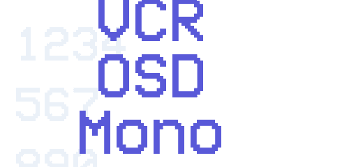 Vcr osd. VCR OSD mono. VCR OSD mono Test. VCR OSD mono шрифт.