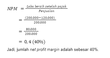 menghitung Net profit margin 