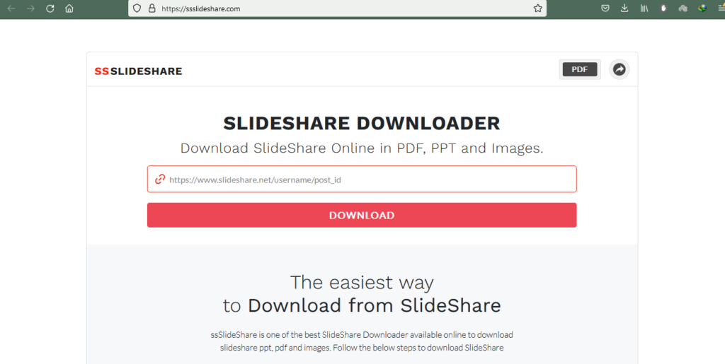 Cara Download Slideshare Gratis Melalui Slideshare Downloader