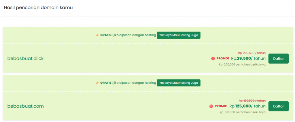 beli domain .click di Rumahweb