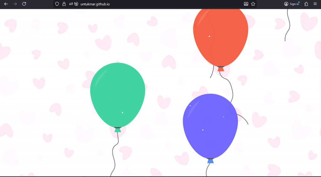 Ucapan Romantis dengan Balon Ulang Tahun