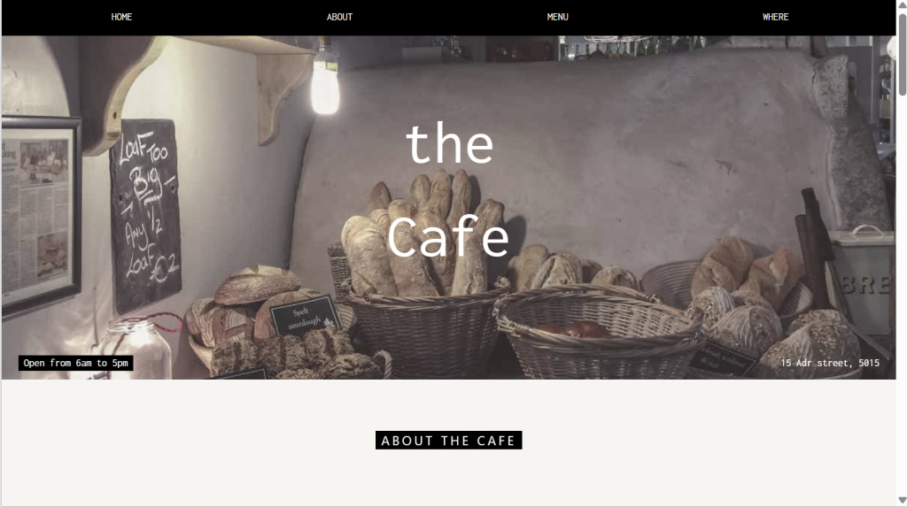 Script HTML Website Bisnis Profile (Cafe)