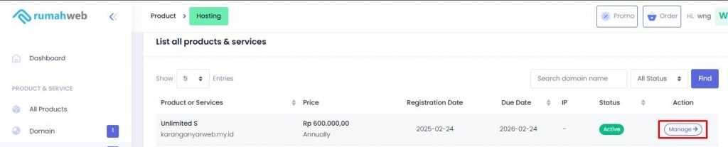 klik manage