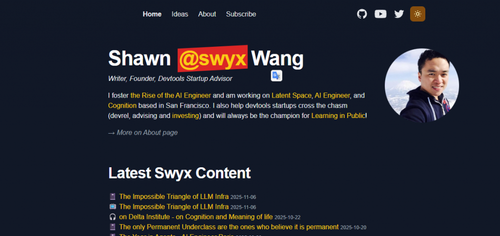 Contoh Web Statis Populer - Personal