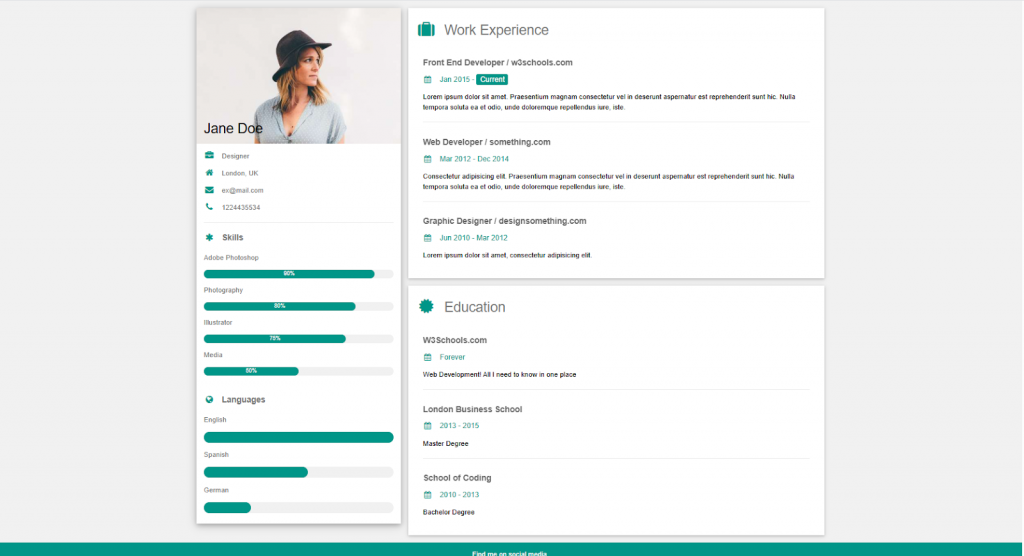 Script HTML Biodata
