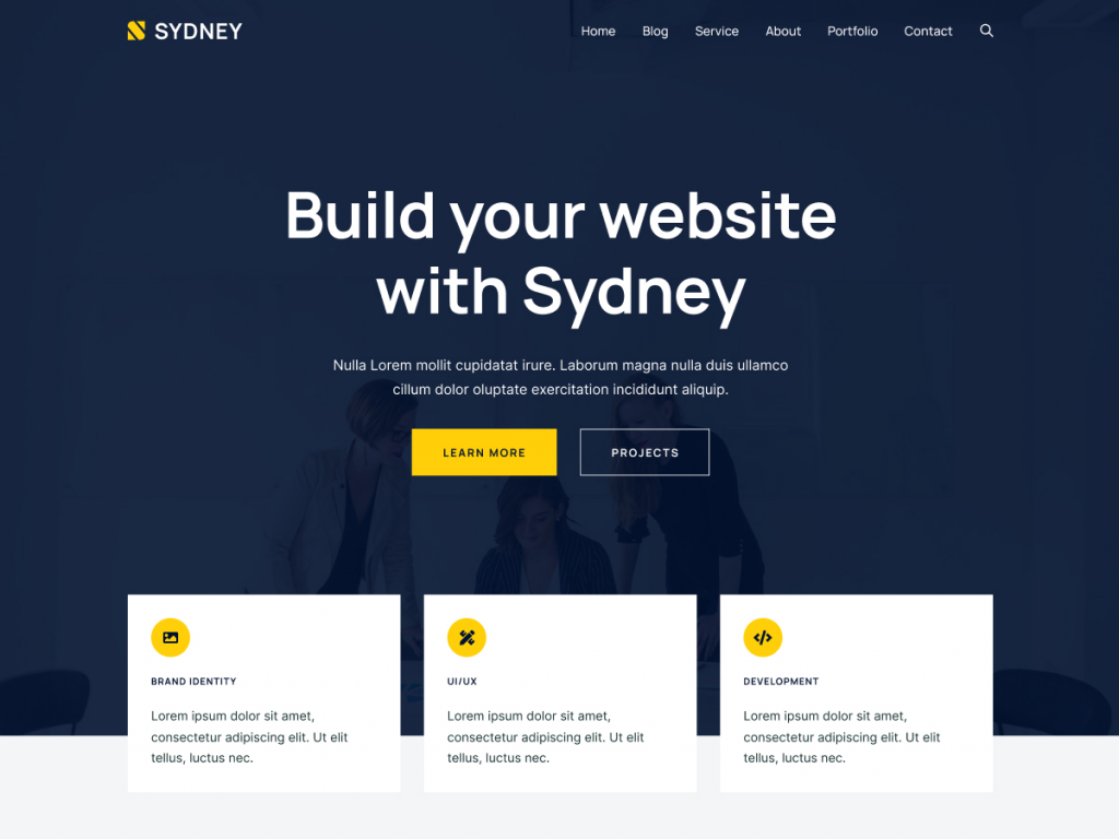 Sydney - Template Website Toko Online Terbaik Berbasis WordPress