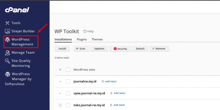 menu wordpress management - Rumahweb Blog
