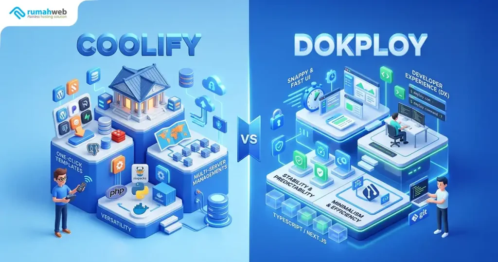 Banner Artikel - Perbandingan Coolify vs Dokploy