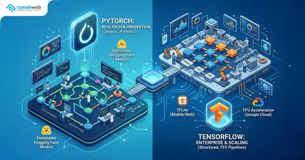 Banner Artikel - Perbedaan TensorFlow vs PyTorch