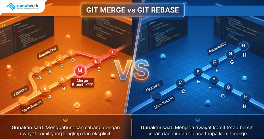 banner blog - Git Rebase vs Git Merge