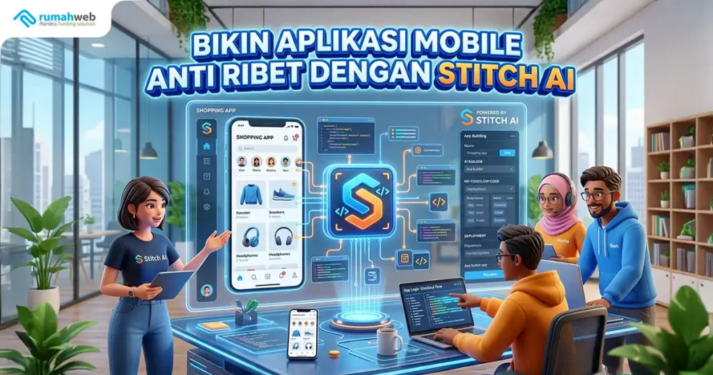 Banner Artikel - Cara Membuat Aplikasi Mobile dengan Stitch AI
