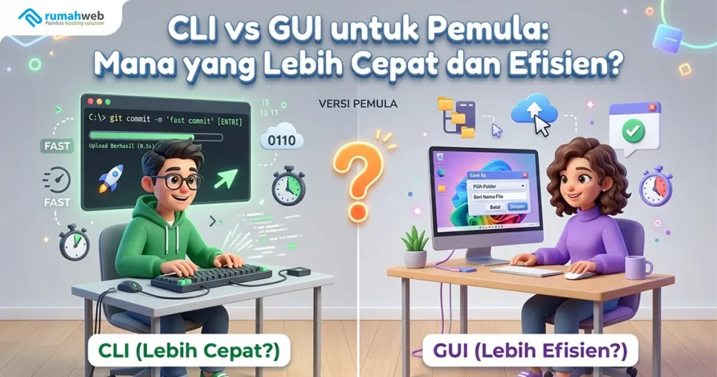 banner blog - CLI vs GUI untuk Pemula