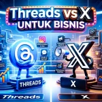 Banner Artikel - Threads vs X untuk Bisnis