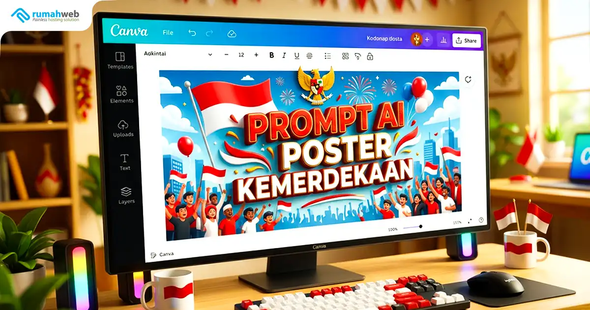 Banner Artikel - Prompt AI Poster Kemerdekaan di Canva