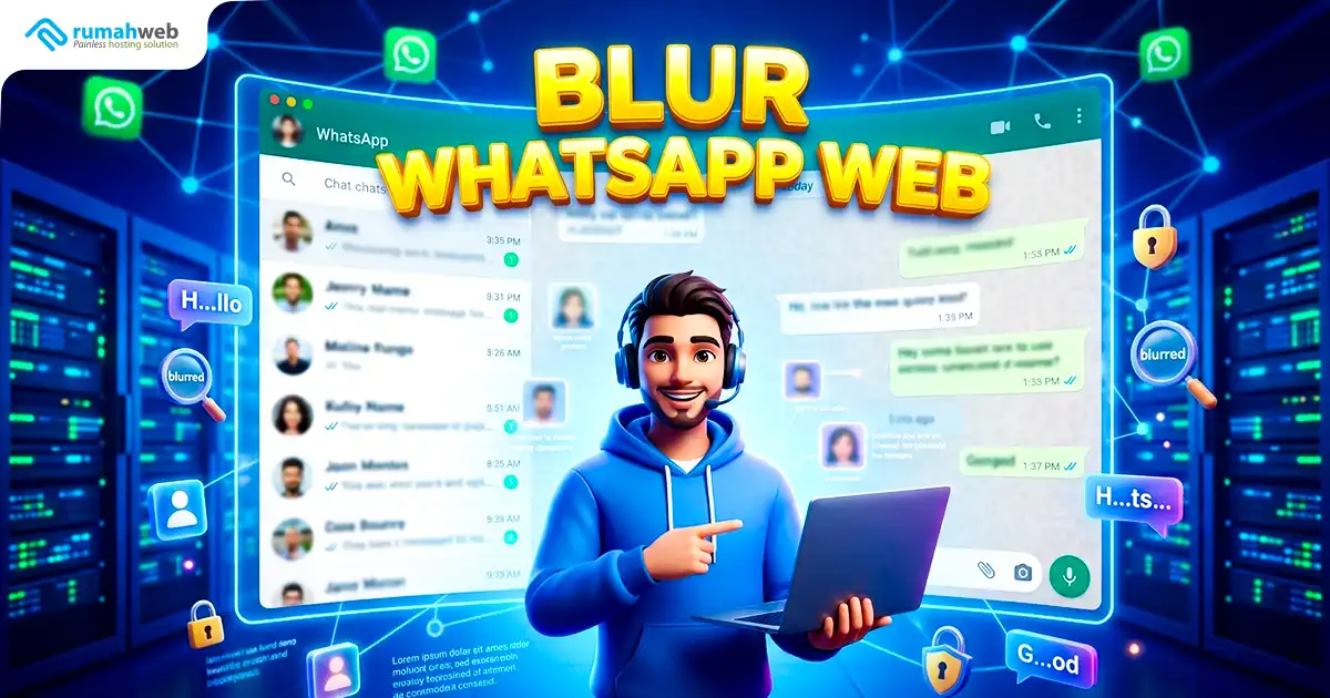 Banner Artikel - Cara Blur WhatsApp Web di Kantor