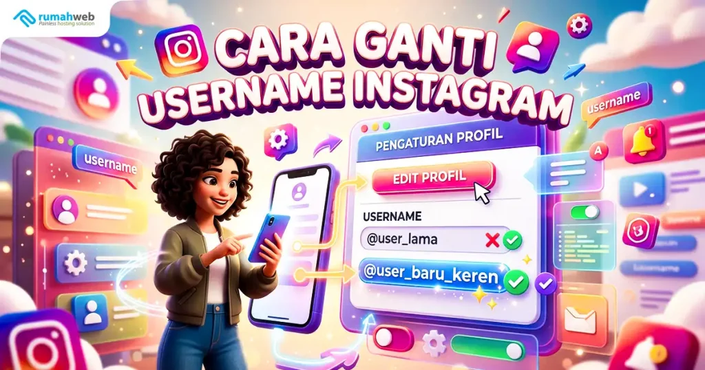 Banner Artikel - Cara Ganti Username Instagram