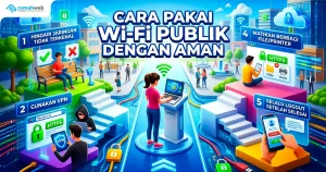 Banner Artikel - Tips Aman Menggunakan Wi‑Fi Publik