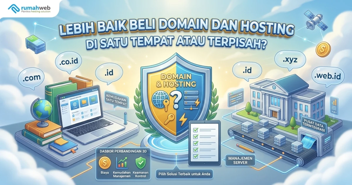 Banner - Lebih Baik Beli Domain dan Hosting di Satu Tempat atau Terpisah